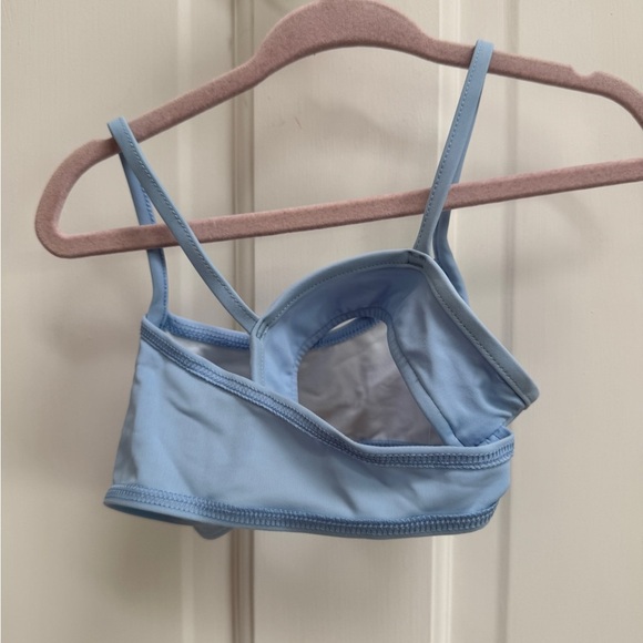 NWOT Ralph Lauren Blue 2T Girls Bikini Swimsuit Top - Picture 2 of 3